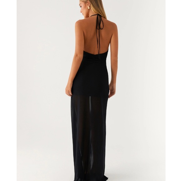 NWT Peppermayo Black Halter Maxi Dress - Picture 2 of 4